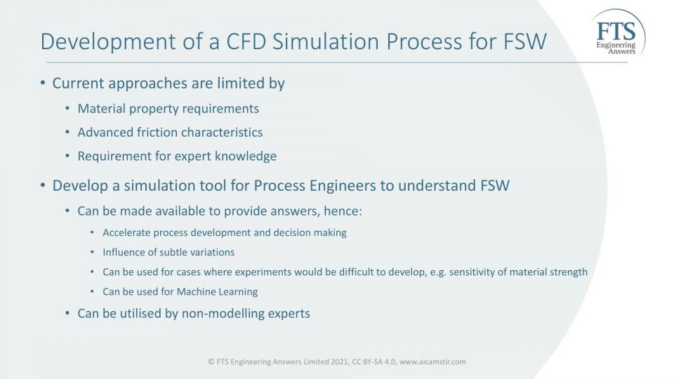 CFD of FSW (Computational Fluid Dynamics of Friction Stir Welding)