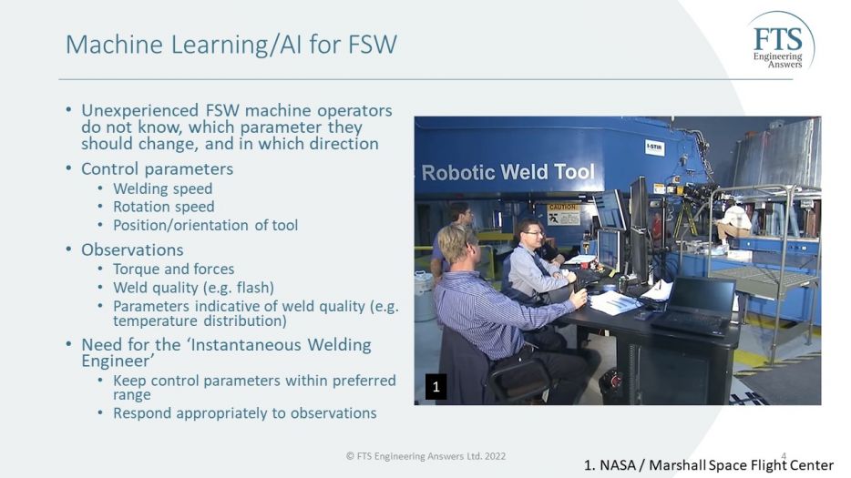 Mike Lewis, Simon Smith, Stephan Kallee - Using AI in the Computer Aided Manufacturing of Friction Stir Welds - ISFSWP 2021, Lübeck, 28 Sep 2022 - 04.JPG