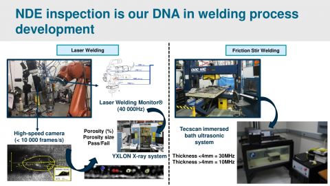 NDE inspection is our DNA in welding process development